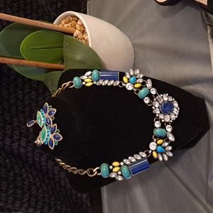 Impressive colorful simulated stone  set.